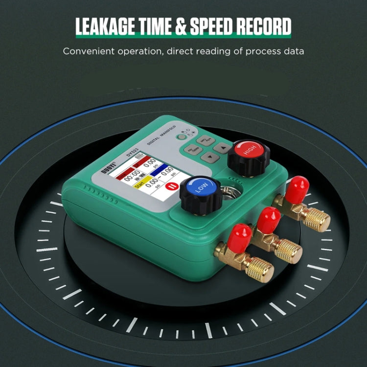 11pcs / Set DUOYI DY523 Automotive Vacuum Pressure Gauge Liquid Charge Fluorine Repair Electronic Refrigerant Meter