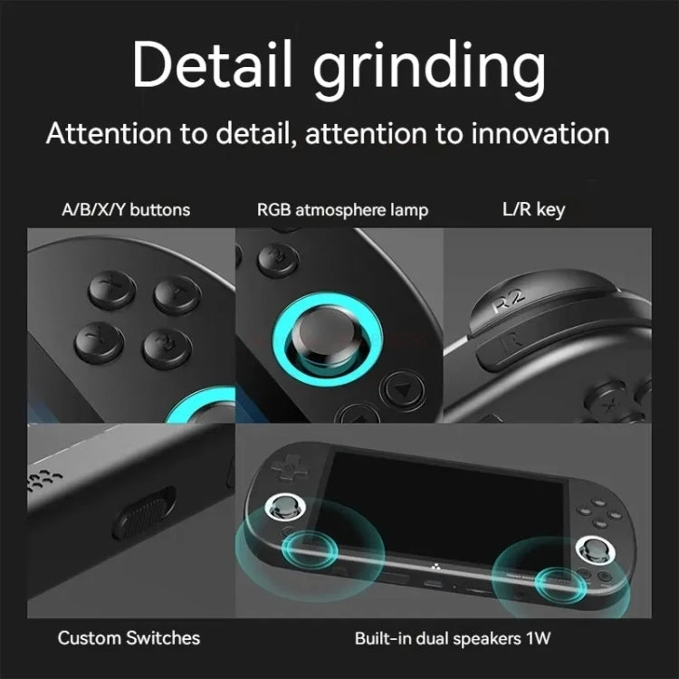 Trimui Smart Pro 4.96 Inch IPS Screen Handheld Game Console Open Source Linux System 128G(Grey)