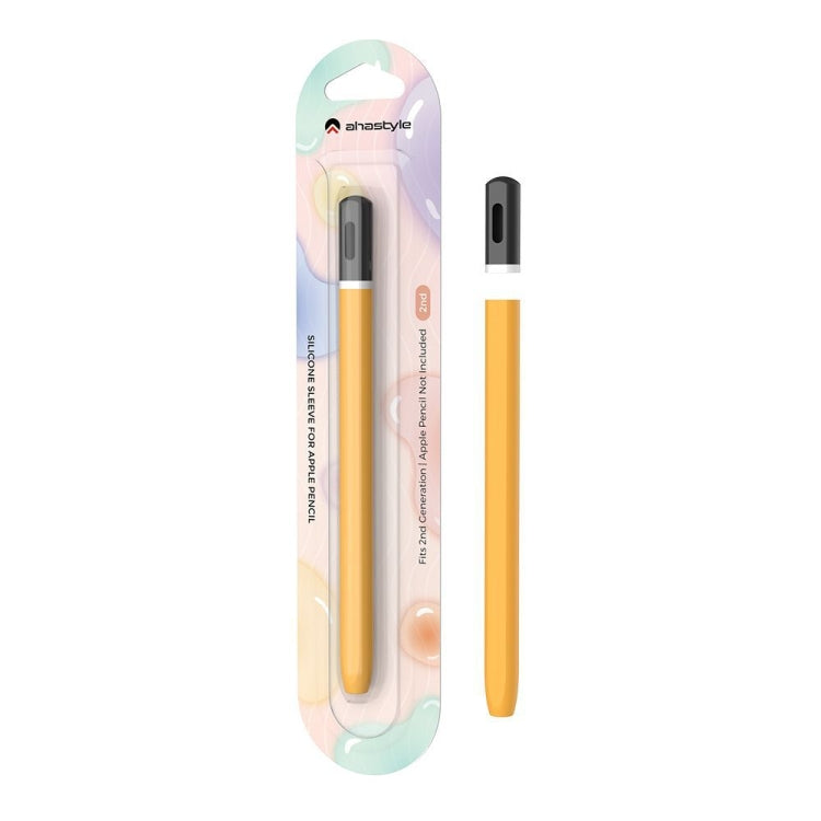 For Apple Pencil 2 AhaStyle JY16-2 Silicone Case Retro Non-slip and Anti-drop Pen Cover(Midnight Blue)