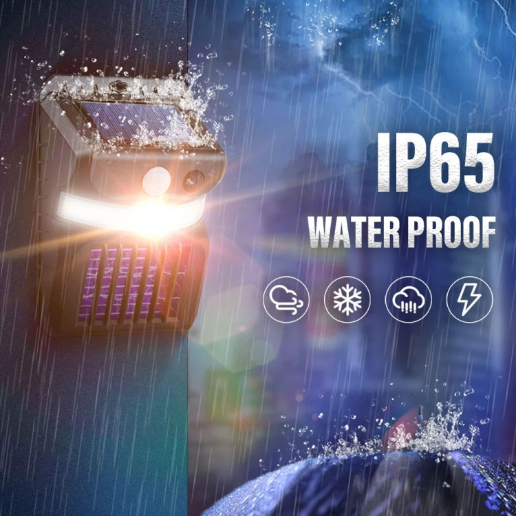 E-SMARTER W792 LED Solar Wall Light With Purple Light Mosquito Control Function Human Intelligent Sensor Outdoor Garden Lamp, Specification: White Light