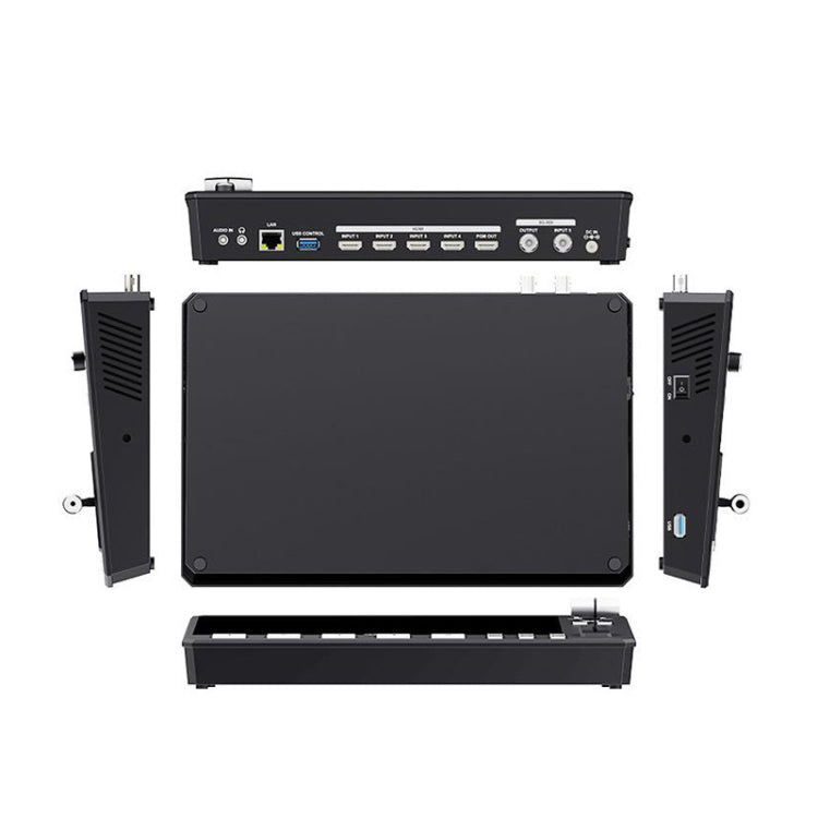 FEELWORLD L4 Multi-Camera Video Mixer Switcher 10.1" Touch Screen USB 3.0 Fast Streaming(AU Plug)