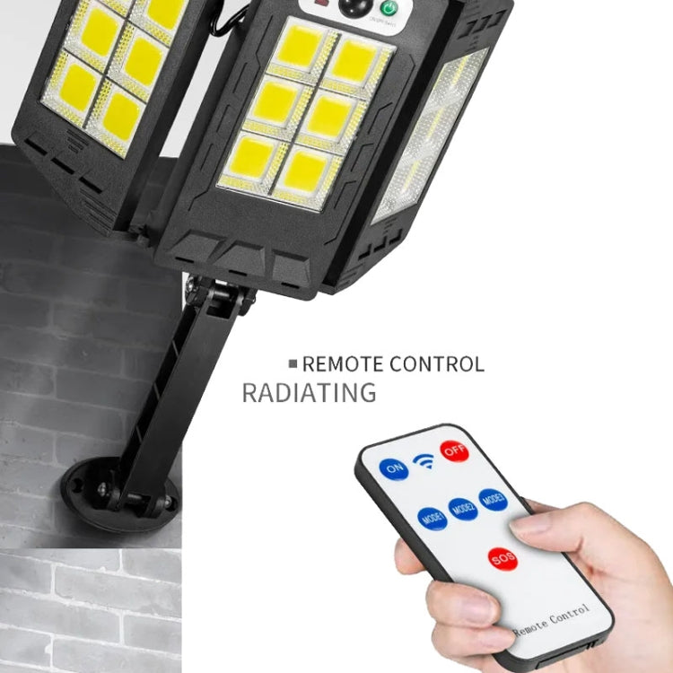 E-SMARTER W796-6 Solar Induction Courtyard Wall Light Smart Outdoor Lamp With Remote Control