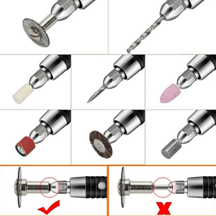 VICOVER Small Adjustable Speed Electrical Grinder Set Jade Carving Pen Polishing Tool EU Plug, Model: 147pcs Parts+Soft Shaft