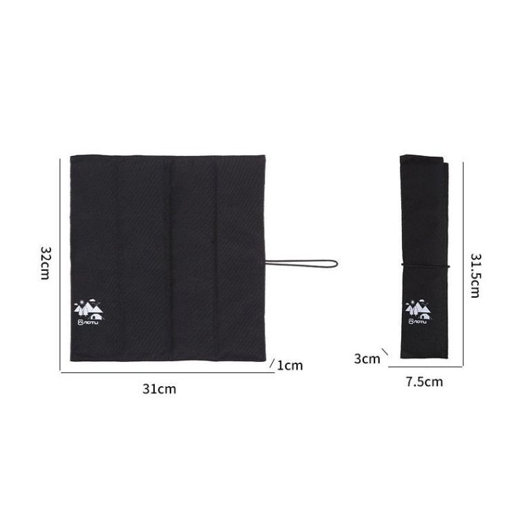AOTU AT6225 Portable Waterproof Picnic Cushion Moisture-Proof Camping Cushion Thickened Outdoor Beach Travel Folding Small Cushion, Color: 4 Fold Khaki