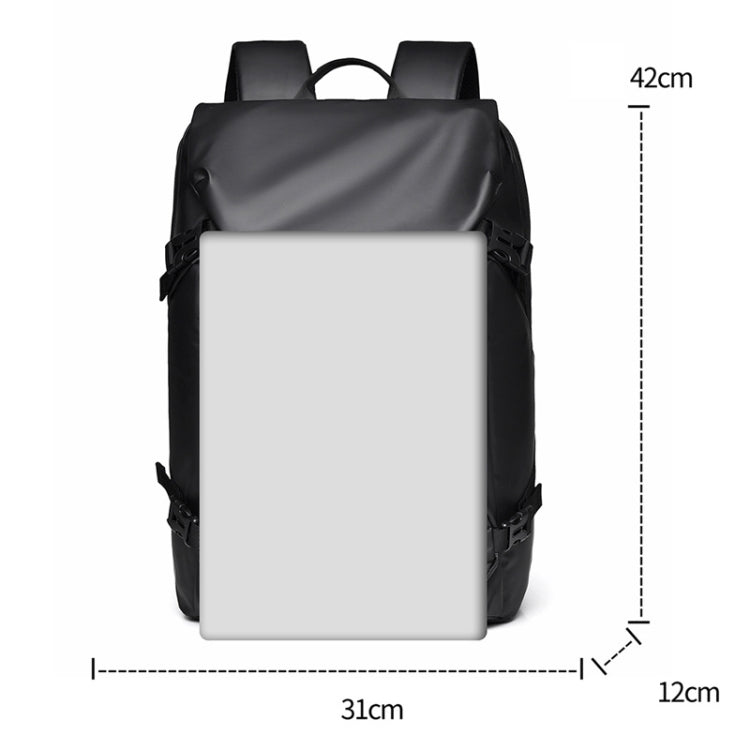 WEPOWER Men Double Shoulder Bag Large-capacity Computer Bag Traveling Backpack(Grey)