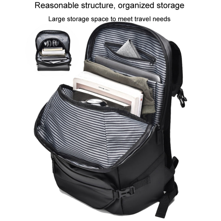 WEPOWER Men Double Shoulder Bag Large-capacity Computer Bag Traveling Backpack(Dark Blue)