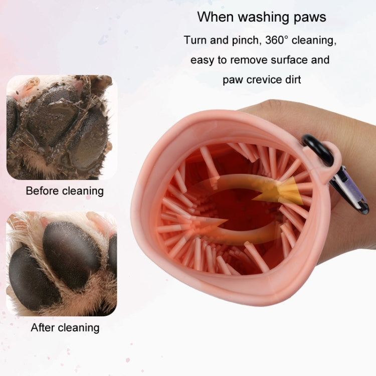 Histotree Pet Foot Washing Cup Multifunctional Dog Paw Cleaning Brush, Color: Small (Blue)