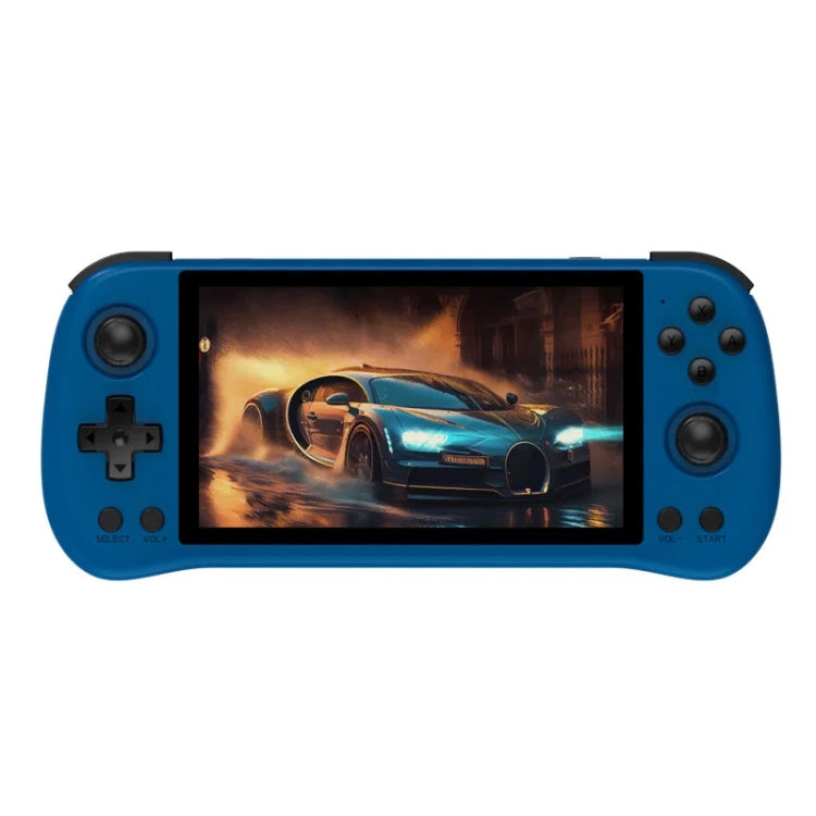 POWKIDDY X55 Game Console 5.5 Inch 1280 X 720 IPS Screen RK3566 Linux System Open-Source Retro Video Player 16GB+128GB(Blue)
