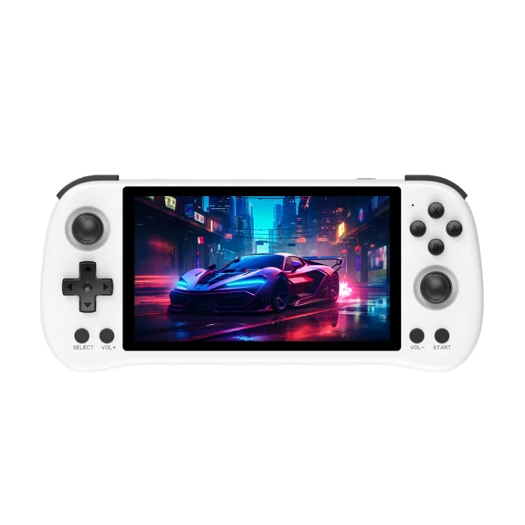 POWKIDDY X55 Game Console 5.5 Inch 1280 X 720 IPS Screen RK3566 Linux System Open-Source Retro Video Player 16GB+256GB(White)
