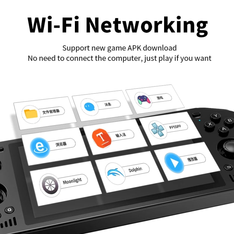 POWKIDDY X28  Android 11 Handheld Retro Game Console 5.5 Inch Touch IPS Screen Game Machine 4+64G