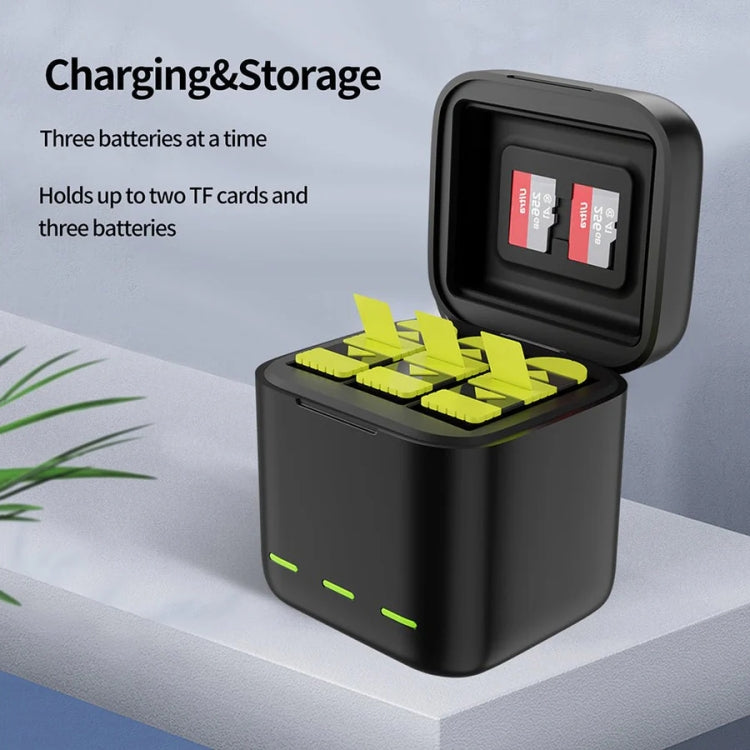 TELESIN GP-BCG-901 Storage Battery Charging Box For GoPro HERO12 Black / HERO11 Black / HERO10 Black / HERO9 Black(Single Charging Box)