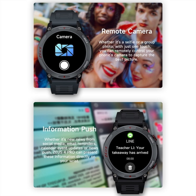 LOKMAT ZEUS4 PRO 1.43-Inch IP68 Waterproof Health Monitoring Bluetooth Call Smart Watch(Black)