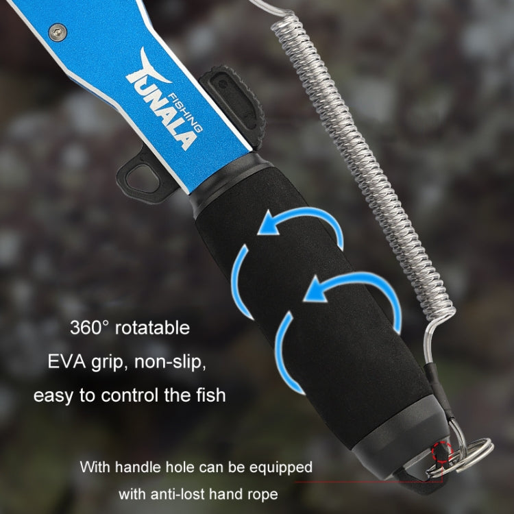 TUNALA Outdoor Push-Pull Aluminum Fish Catcher Multi-Functional Fishing Grip Luya Plier(Grey)
