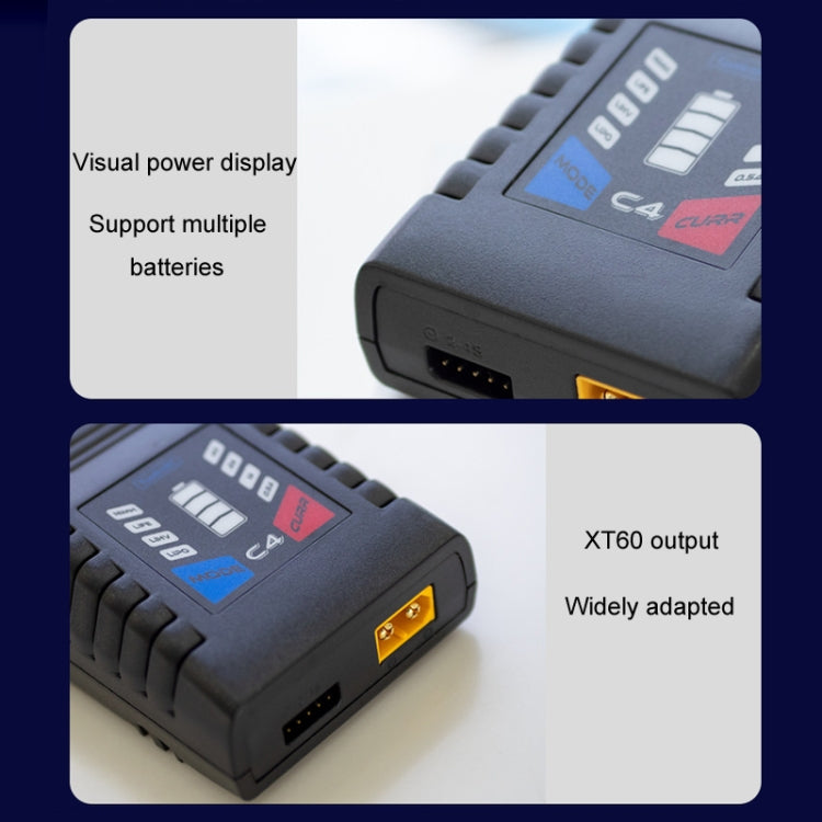 ToolkitRC C4 50W Drones Simple Li-Po Battery Balance Charger(US Plug)