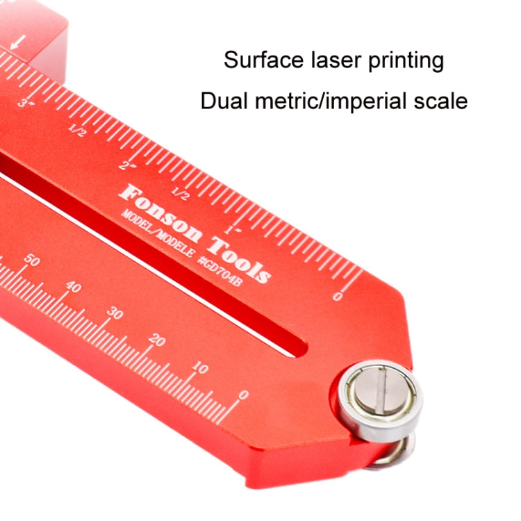 Fonson Woodworking Roller Table Saw Thin Cutting Board Guide Stopper, Model: GD704B