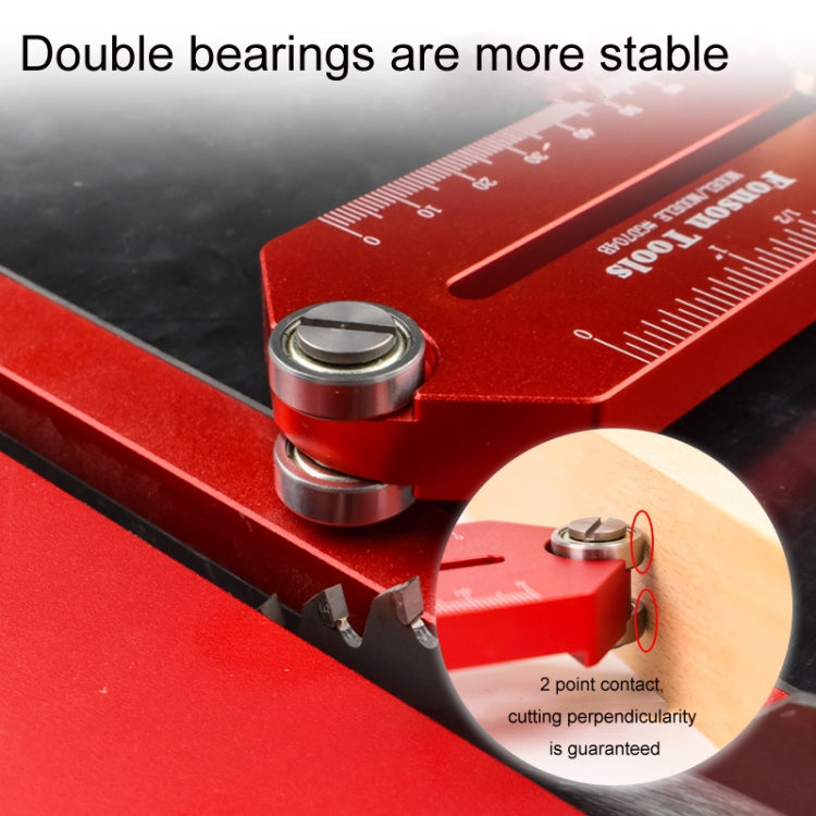 Fonson Woodworking Roller Table Saw Thin Cutting Board Guide Stopper, Model: GD704C
