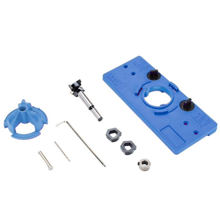 Fonson 35MM Woodworking Hinge Hole Opener Wooden Door Hinge Locator(Blue)