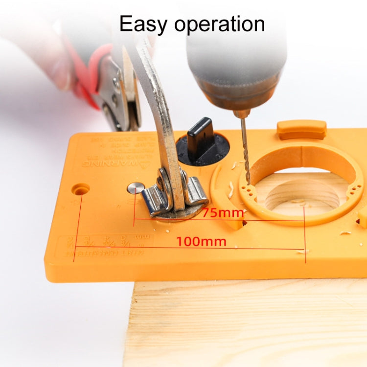 Fonson 35MM Woodworking Hinge Hole Opener Wooden Door Hinge Locator(Blue)