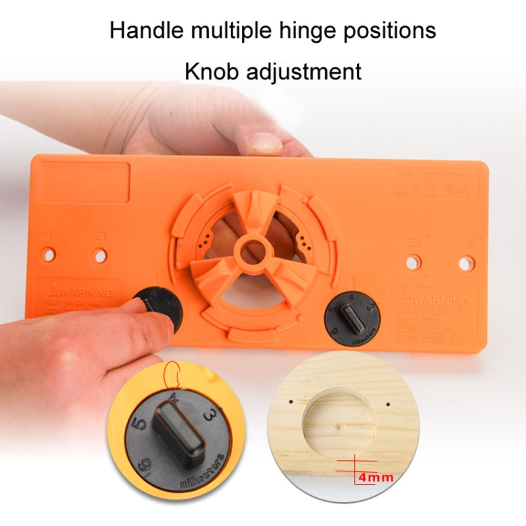 Fonson 35MM Woodworking Hinge Hole Opener Wooden Door Hinge Locator(Blue)