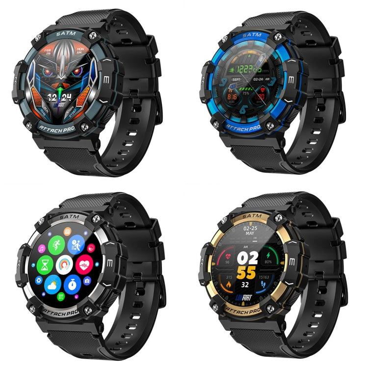 LOKMAT ATTACK 2 PRO 1.39-Inch 5ATM Waterproof Health Monitoring Bluetooth Smart Watch(Silver)