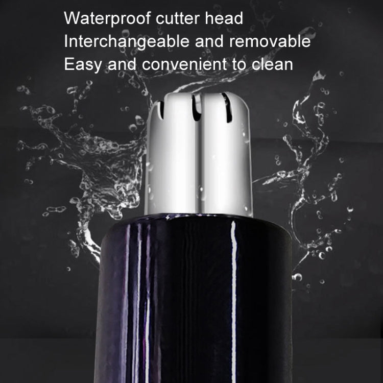 SPORTSMAN SM-431 2 In 1 Electric Nose Hair Repairer Rechargeable Eyebrow Shaver Body Hair Trimmer(Blue Black)