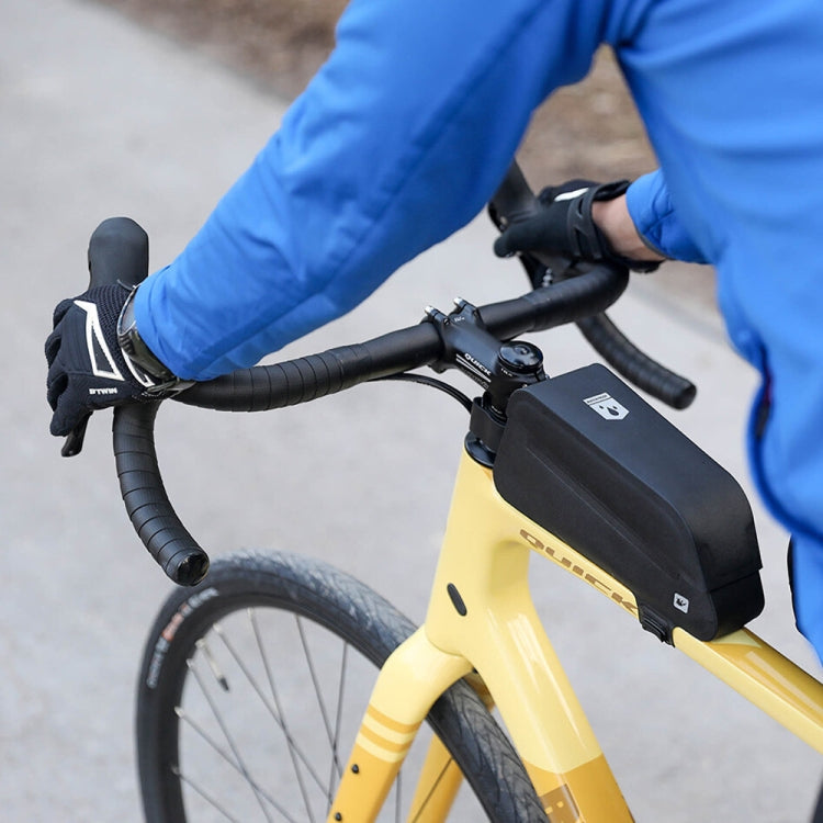 Rhinowalk K33 1.2L Outdoor Cycling Magnetic Waterproof Knob Fixed Bicycle Top Tube Bag(Black)
