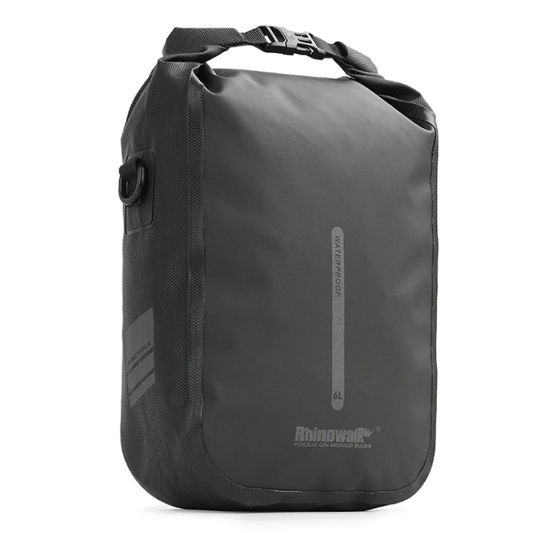 Rhinowalk RK406 6L Outdoor Cycling Quick-release Buckle Waterproof Bicycle Front Fork Bag(Black)