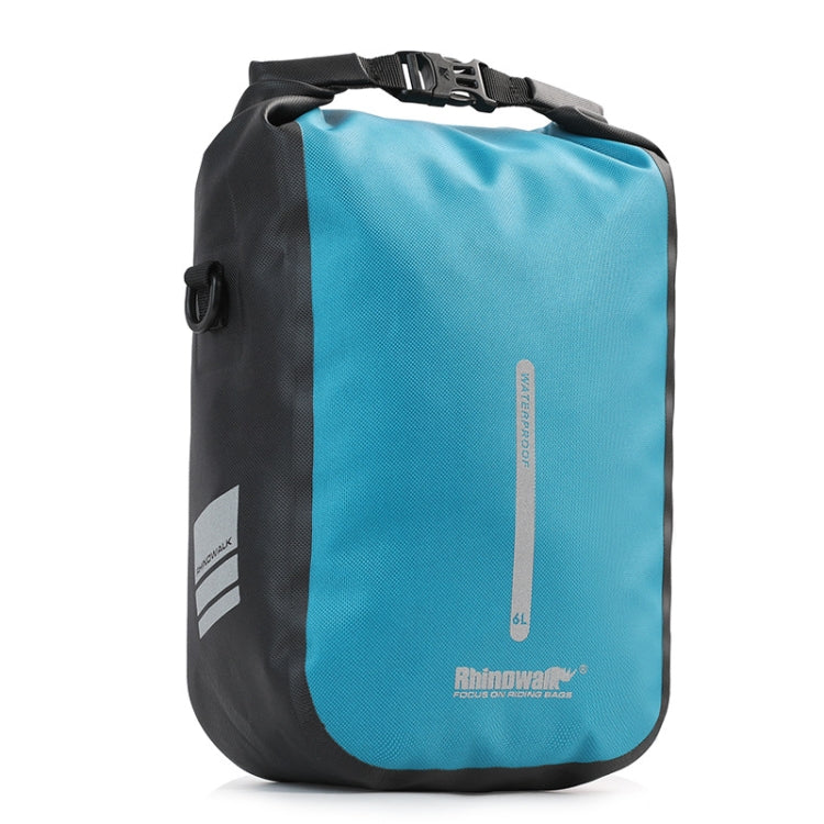 Rhinowalk RK406 6L Outdoor Cycling Quick-release Buckle Waterproof Bicycle Front Fork Bag(Blue)