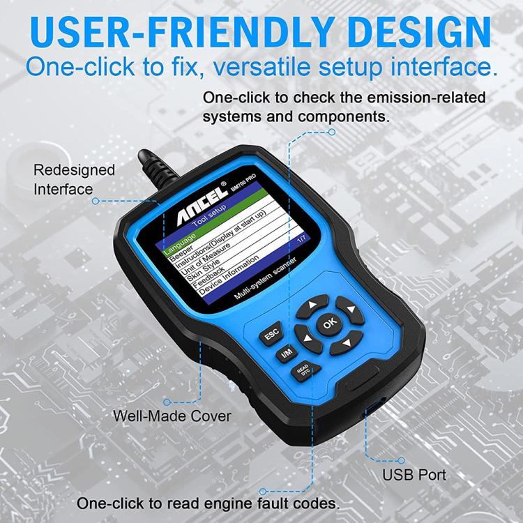 ANCEL BM700 Upgraded Version For BMW Full System Diagnostic OBDII Tester Maintenance And Resetting Repair Tools