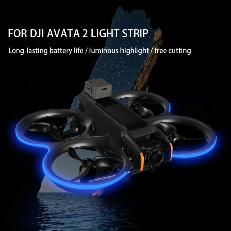 For DJI Avata 2 RCSTQ Colorful Luminous Light Belt High Bright Tube Night Flight Warning Light Strip(Fluorescent)