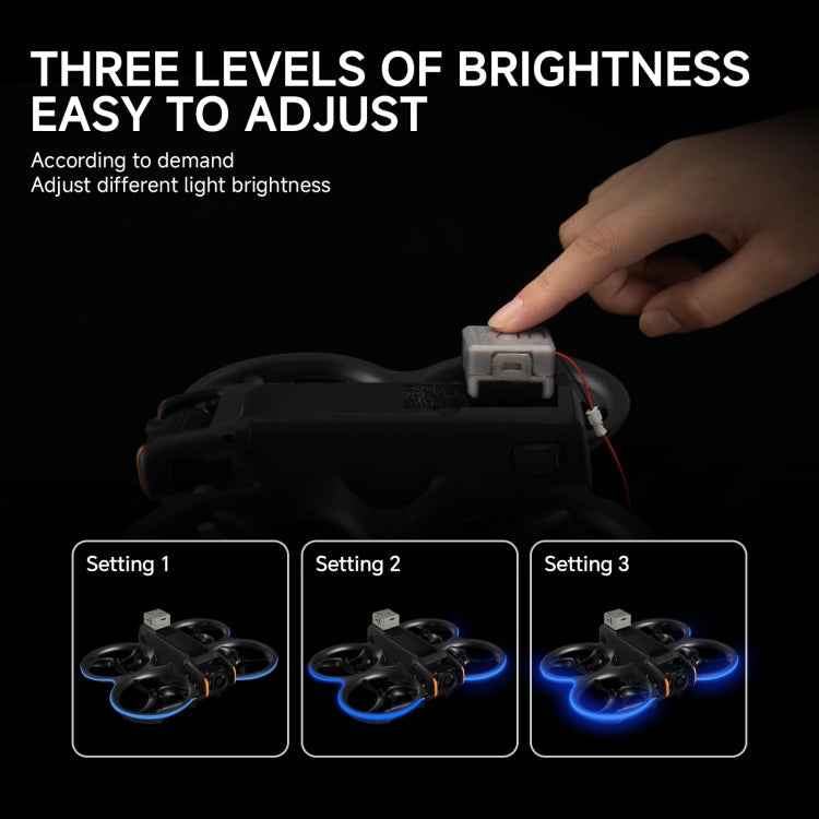 For DJI Avata 2 RCSTQ Colorful Luminous Light Belt High Bright Tube Night Flight Warning Light Strip(Fluorescent)