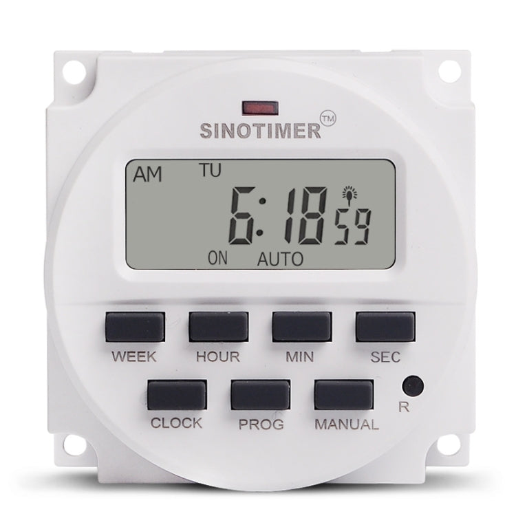 SINOTIMER TM618SH  1 Second Interval Digital LCD Timer Switch Programmable Time Relay 220V