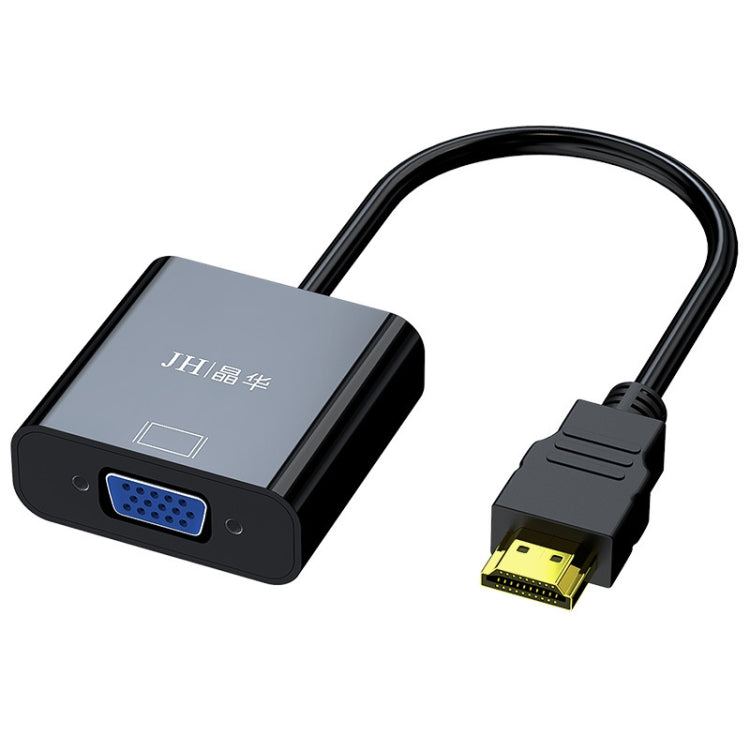 JINGHUA HDMI To VGA Adapter Cable Laptop Video Converter, Color: No Audio Black