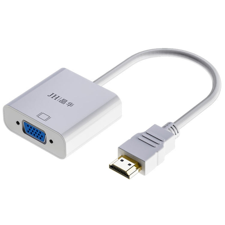 JINGHUA HDMI To VGA Adapter Cable Laptop Video Converter, Color: No Audio White