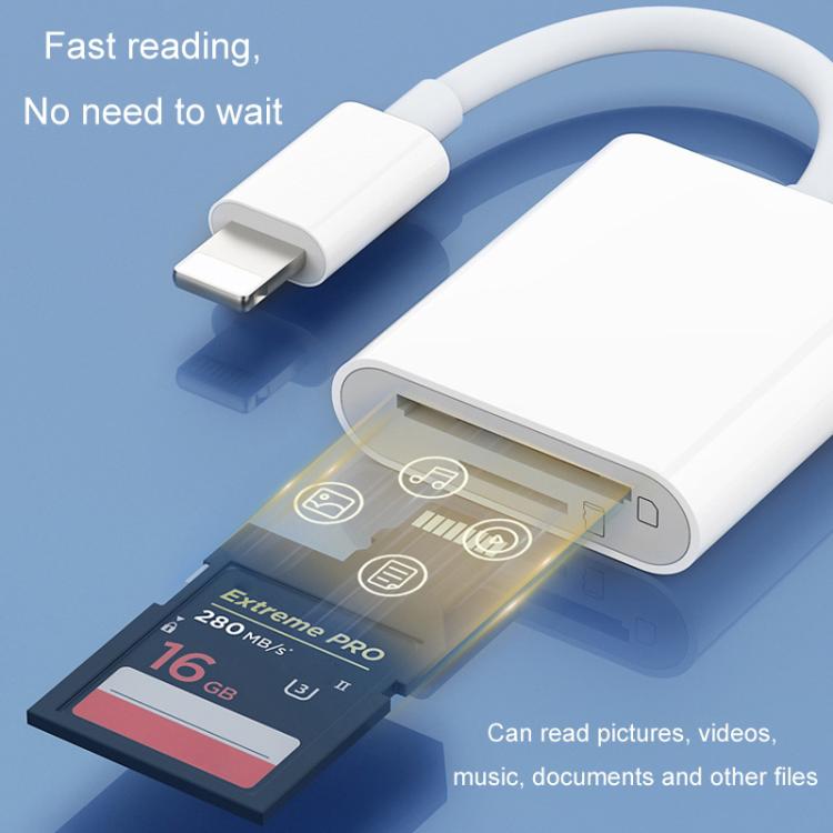 JINGHUA Mobile Phone Card Reader Converter Memory Card Reader, Model: Type-C With Cable TF+SD