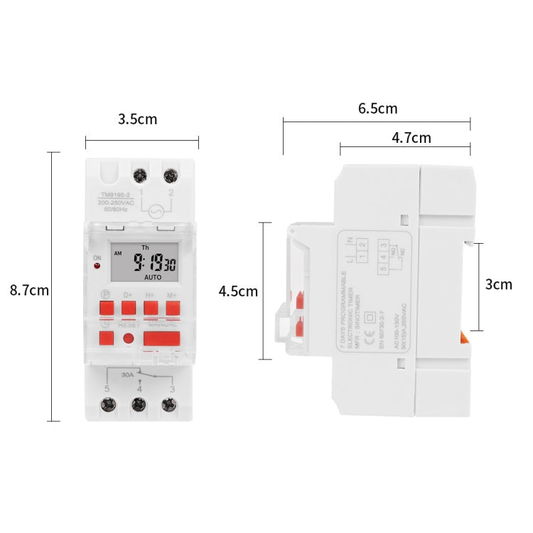 SINOTIMER TM919B-5V 30A Programmable Digital Timer Switch Automatic Cycle Timing Controller
