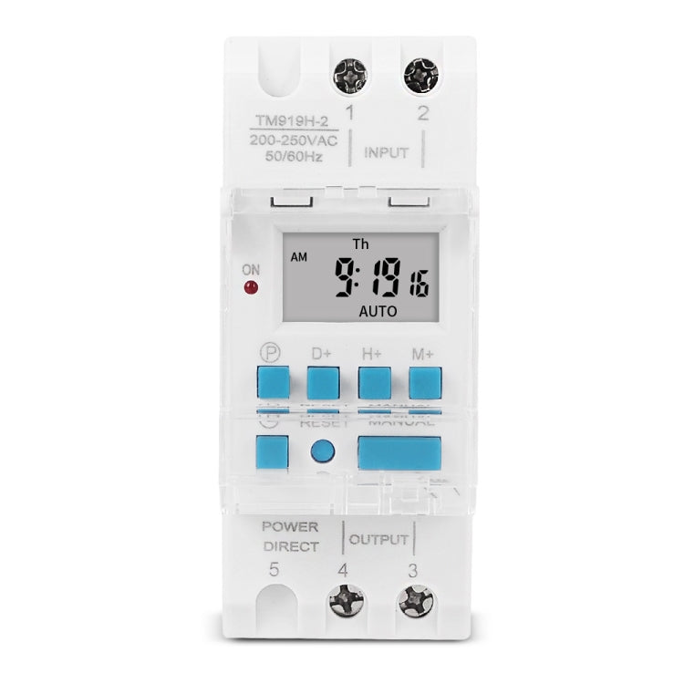 SINOTIMER TM919H-4 12V 16A DIN Rail 4 Pins Voltage Output Digital Switch Timer Automatic Cycle Timing Controller