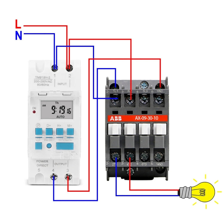 SINOTIMER TM919H-5V 16A DIN Rail 4 Pins Voltage Output Digital Switch Timer Automatic Cycle Timing Controller