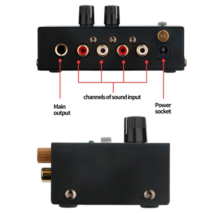 Vinyl Record Player Preamplifier, EU Plug, PP500 EU Plug
