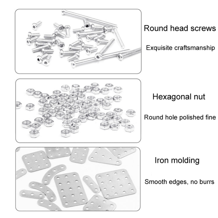 2011pcs / Box ZBToys Building Blocks Mechanical Toys Hand-Assembled Remote Control Trailer Metal Model