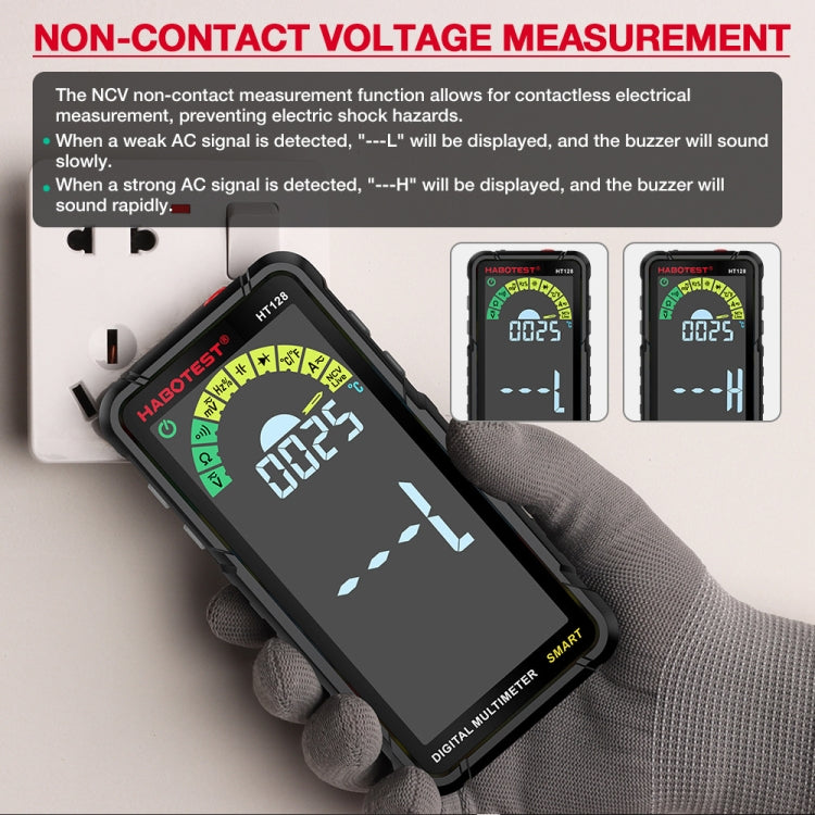 HABOTEST Automatic Range Digital Display Ultra-Clear Intelligent Current Multimeter