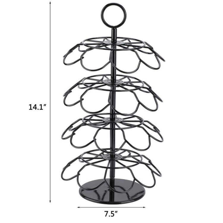 For K-CUP / Dolce Gusto OASISWJ 36pcs Assembled Rotating Coffee Capsule Holder(4 Layers)