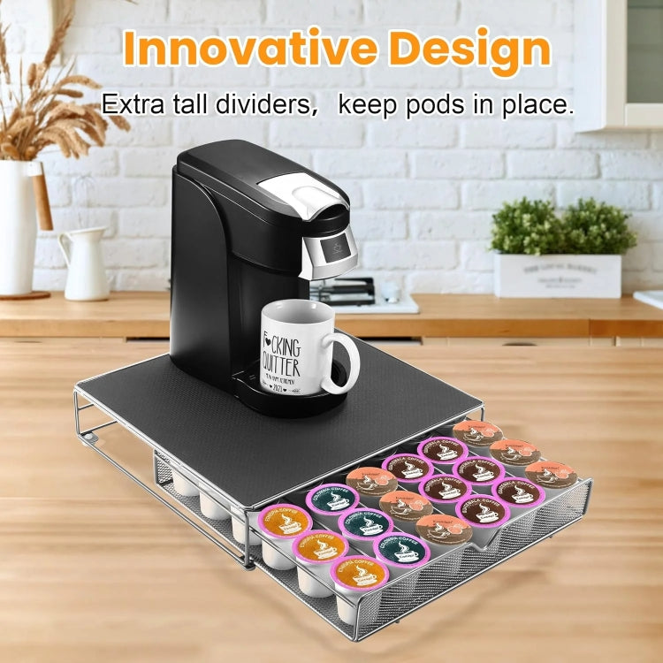 For K-CUP / Dolce Gusto OASISWJ 36pcs Coffee Capsules Organizer Coffee Machine Base(Black)