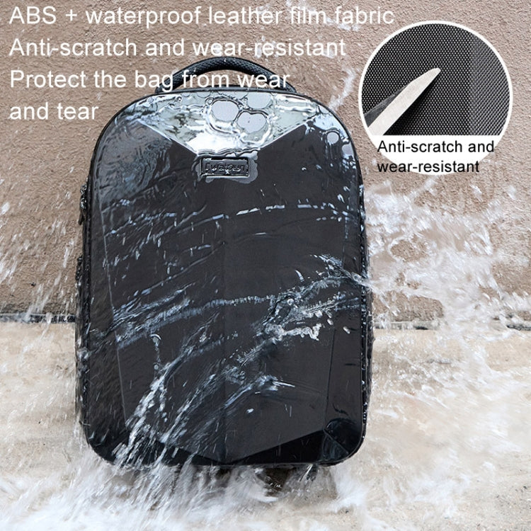 Cwatcun D108 Large Hard Shell Shoulder Camera Bag Waterproof Shockproof Photography Pack