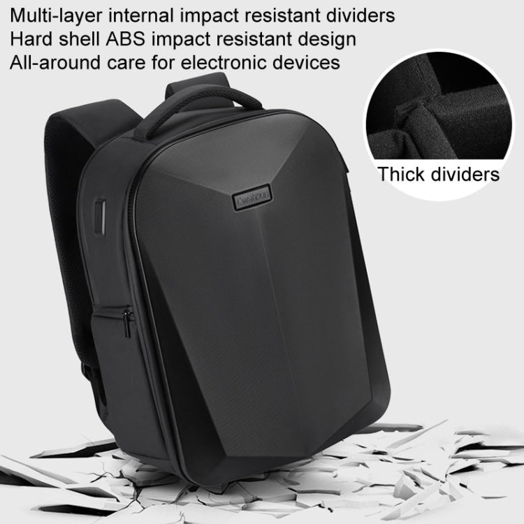 Cwatcun D108 Large Hard Shell Shoulder Camera Bag Waterproof Shockproof Photography Pack