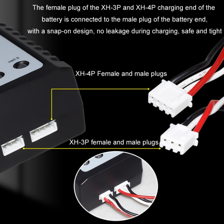 ImaxRC 7.4V/11.1V 2S/3S Model Aircraft Drone Lithium Battery Intelligent Balance Charger(US Plug)