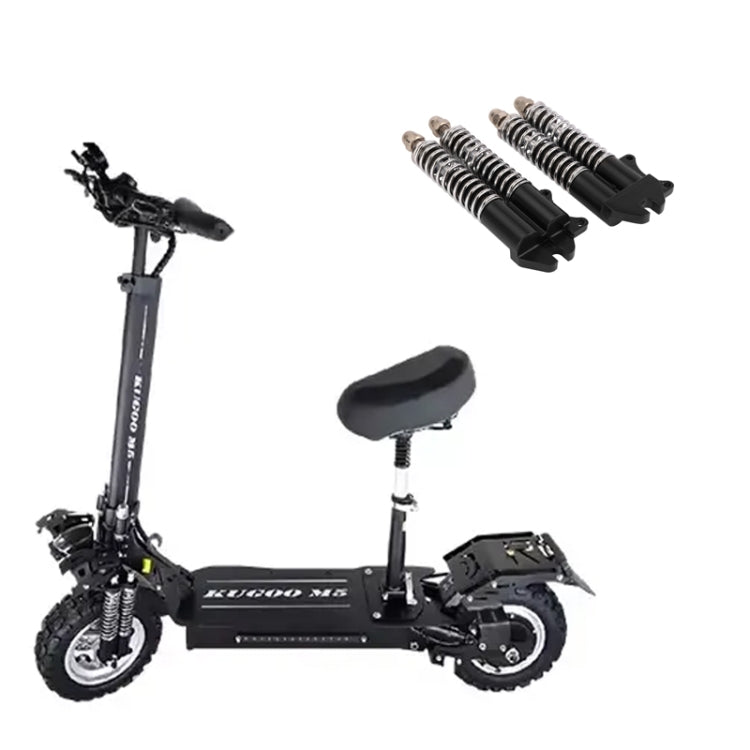 For KUGOO M5 AIMITE 1pair Electrical Scooter Accessories Shock Absorbers Dual Spring(Black)