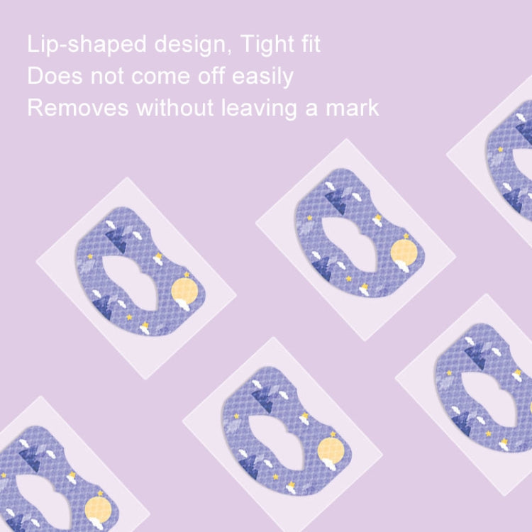30pcs /Box Fawnmum Mouth Breathing Patch Night Stop Snoring Patch Anti-Snoring Closed Mouth Patch, Color: Children Blue