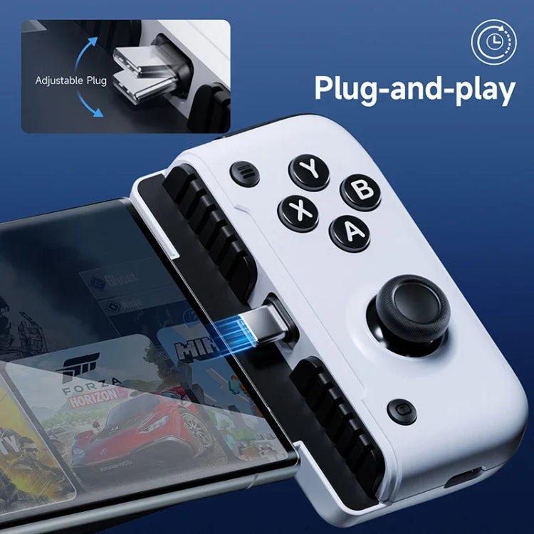 EasySMX M05 Mobile Gaming Controller For Type-C Mobile Phones And IPhone 15 Series With Hall Trigger(Black White)