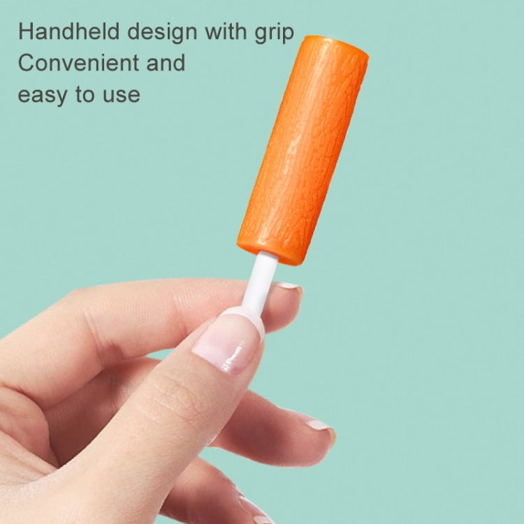 Fawnmum 2pcs /Box Handheld Hollow Cylinder Orthodontic Bite Sticks(Orange)